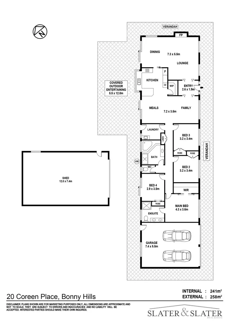 Floorplan of Homely rural property listing, 20 Coreen Pl, Bonny Hills NSW 2445