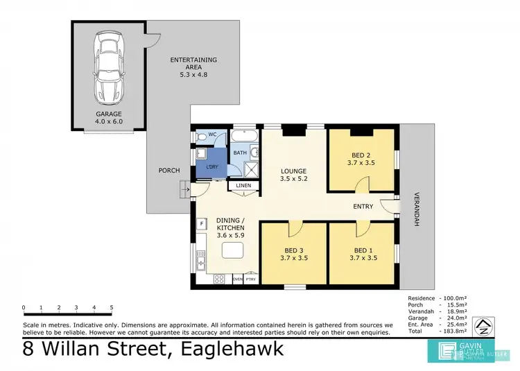 Floorplan of Homely house listing, 8 Willan St, Eaglehawk VIC 3556