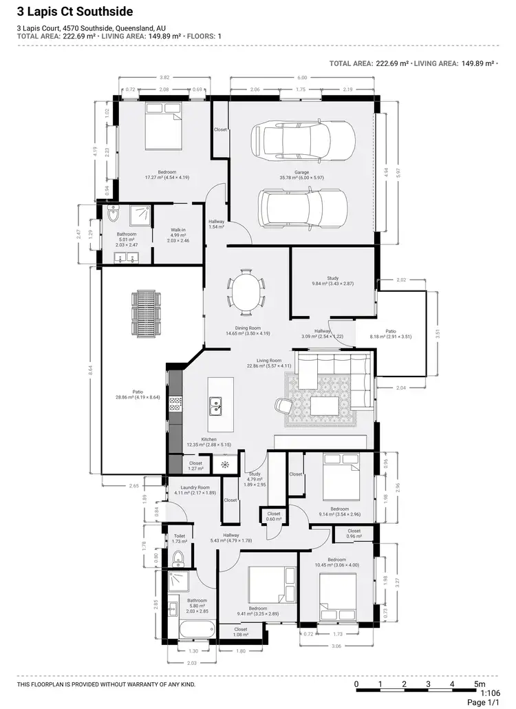 Floorplan of Homely house listing, 3 Lapis Ct, Southside QLD 4570