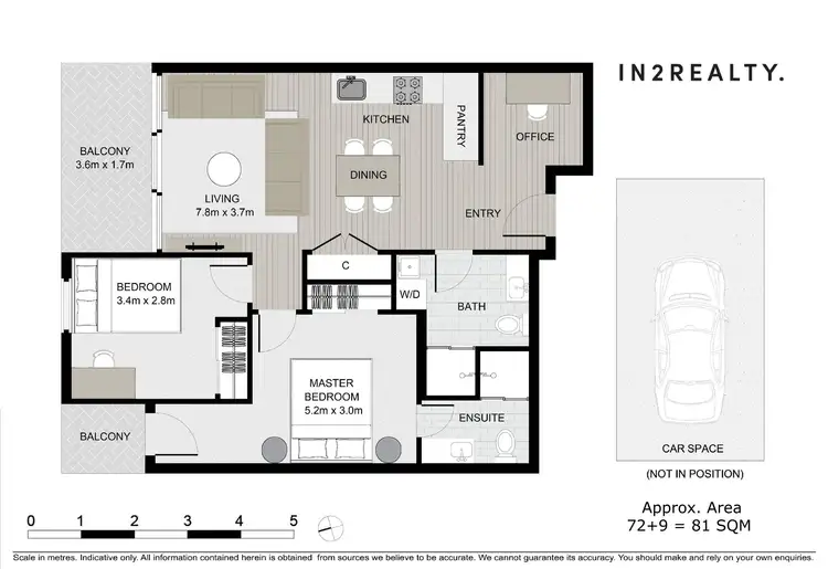 Floorplan of Homely apartment listing, 909/61 Galada Ave, Parkville VIC 3052