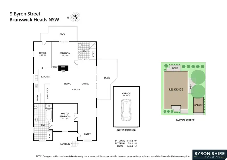 Floorplan of Homely house listing, 9 Byron Street, Brunswick Heads NSW 2483