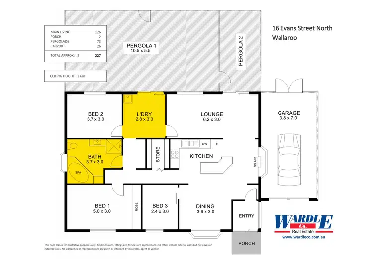 Floorplan of Homely house listing, 16 Evans Rd N, Wallaroo SA 5556