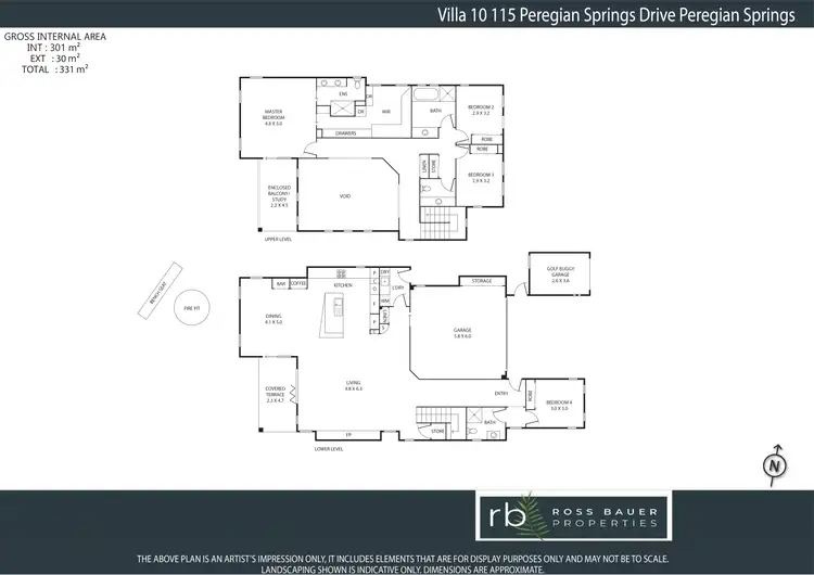 Floorplan of Homely house listing, 10, 115 Peregian Springs Dr, Peregian Springs QLD 4573