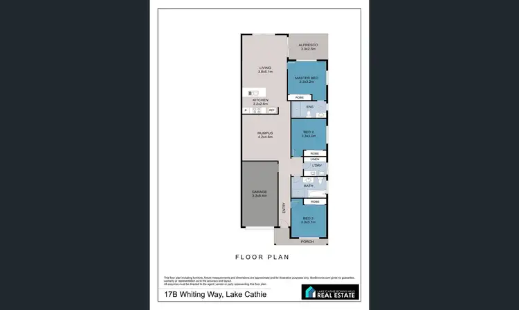 Floorplan of Homely villa listing, 17B Whiting Way, Lake Cathie NSW 2445
