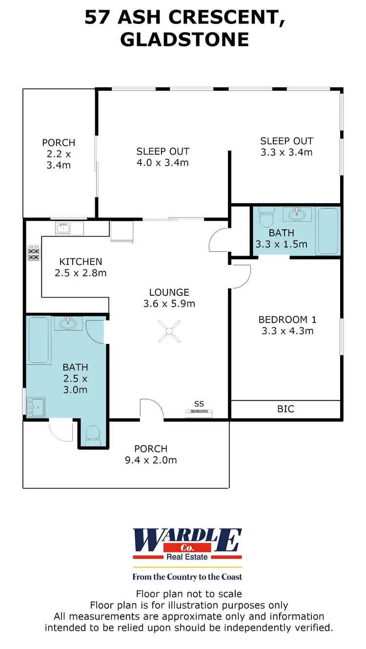 Floorplan of Homely house listing, 57 Ash Cres, Gladstone SA 5473
