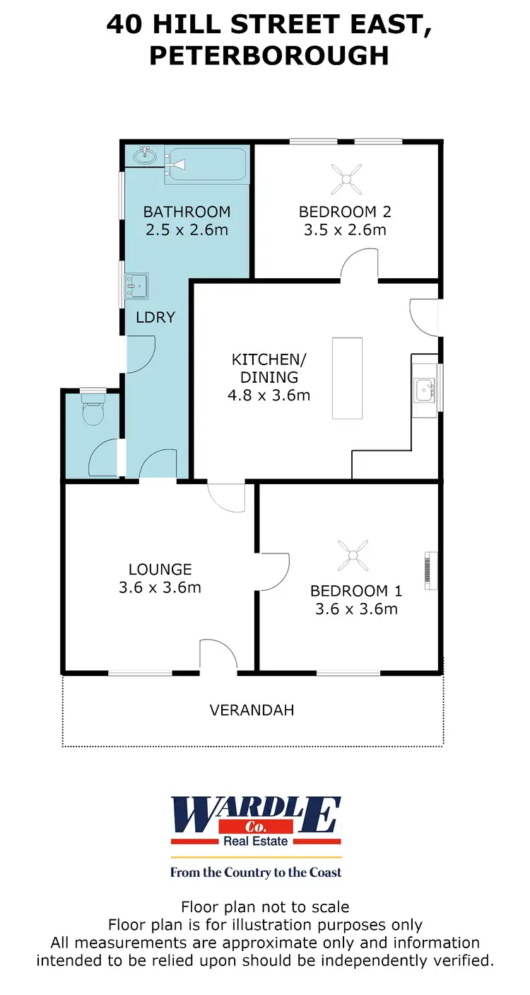 Floorplan of Homely house listing, 40 Hill St E, Peterborough SA 5422