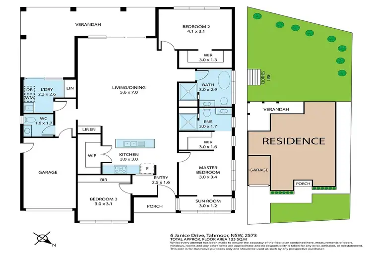Floorplan of Homely house listing, 6 Janice Dr, Tahmoor NSW 2573