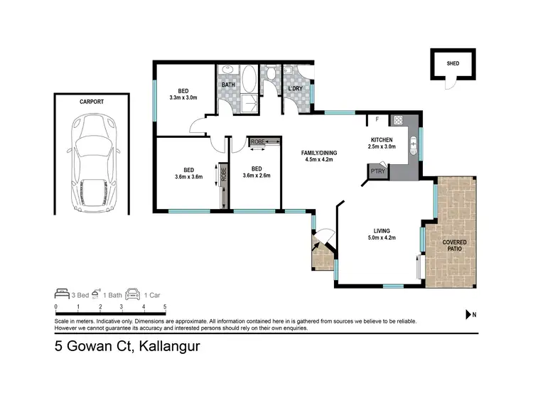 Floorplan of Homely house listing, 5 Gowan Court, Kallangur QLD 4503