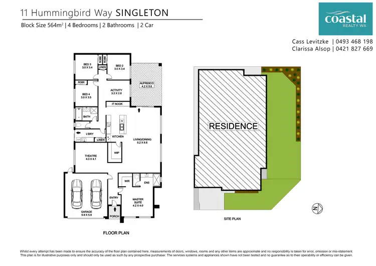 Floorplan of Homely house listing, 11 Hummingbird Way, Singleton WA 6175