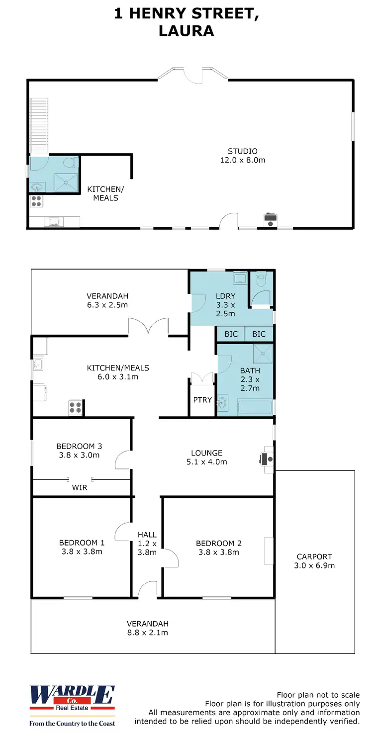 Floorplan of Homely house listing, 1 Henry St, Laura SA 5480