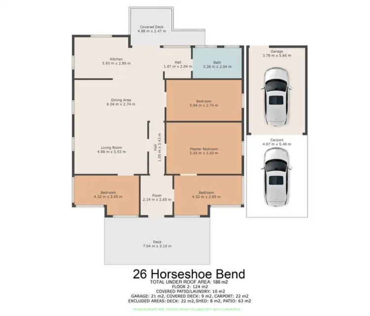 Floorplan of Homely house listing, 26 Horseshoe Bend Rd, Gympie QLD 4570