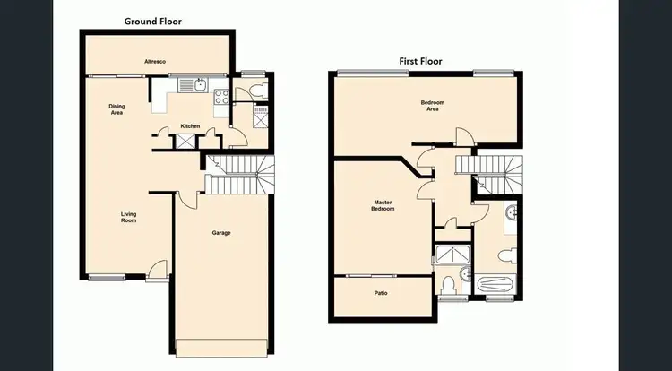 Floorplan of Homely townhouse listing, 17/220 Government Road, Richlands QLD 4077