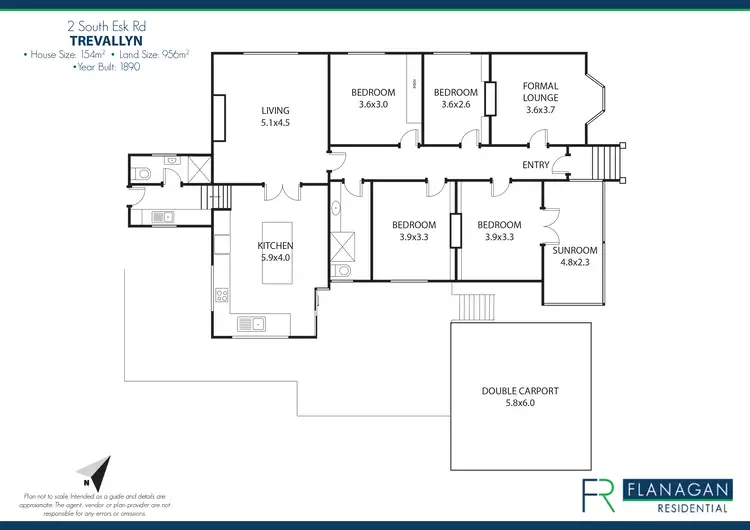 Floorplan of Homely house listing, 2 South Esk Rd, Trevallyn TAS 7250