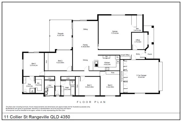 Floorplan of Homely house listing, 11 Collier Street, Rangeville QLD 4350