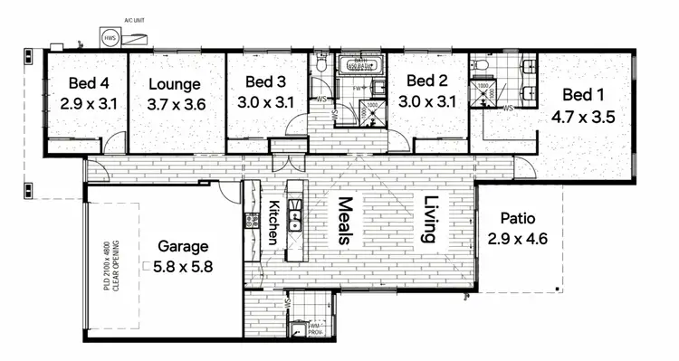 Floorplan of Homely house listing, 11 Bluebell Ct, Southside QLD 4570