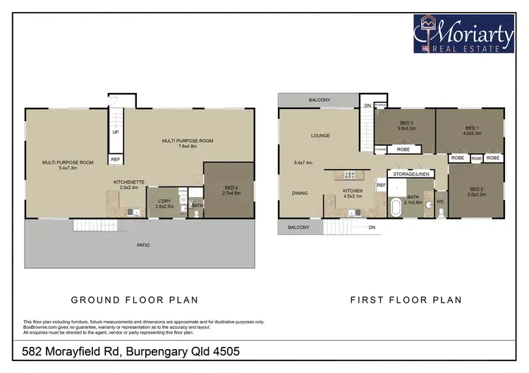 Floorplan of Homely house listing, 582 Morayfield Rd, Burpengary QLD 4505