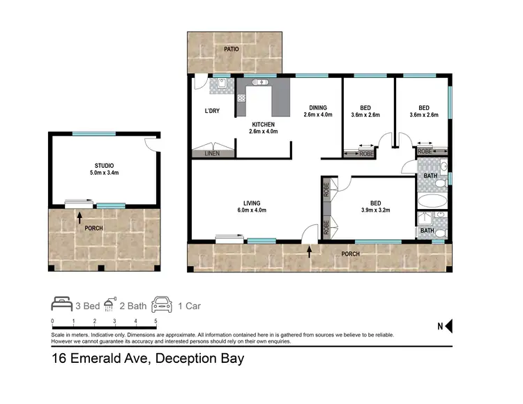Floorplan of Homely house listing, 16 Emerald Ave, Deception Bay QLD 4508