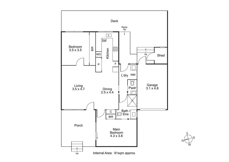 Floorplan of Homely unit listing, 2/36 Hotham Road, Sorrento VIC 3943