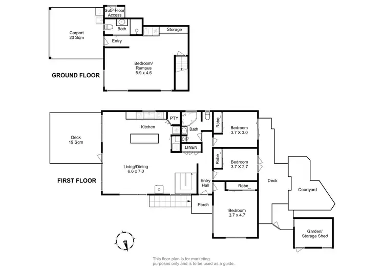 Floorplan of Homely house listing, 91 Channel Highway, Taroona TAS 7053