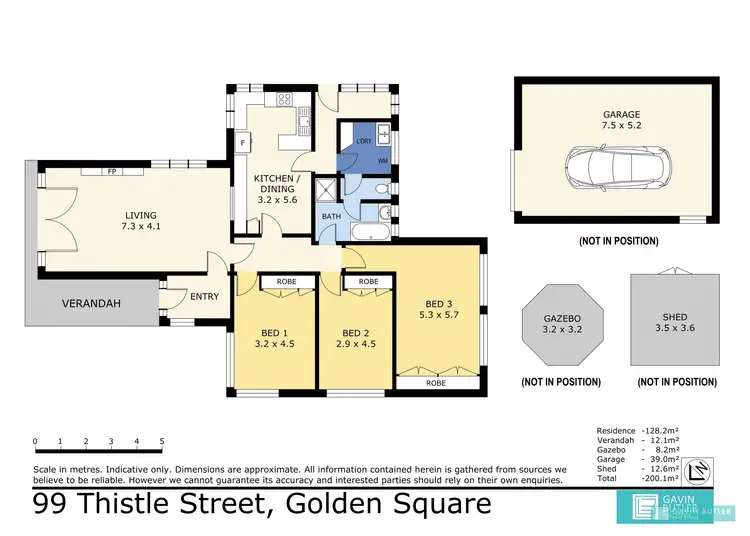 Floorplan of Homely house listing, 99 Thistle St, Golden Square VIC 3555