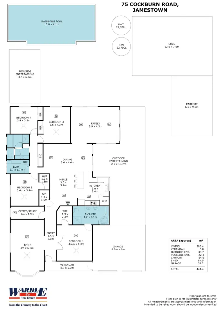 Floorplan of Homely house listing, 75 Cockburn Rd, Jamestown SA 5491