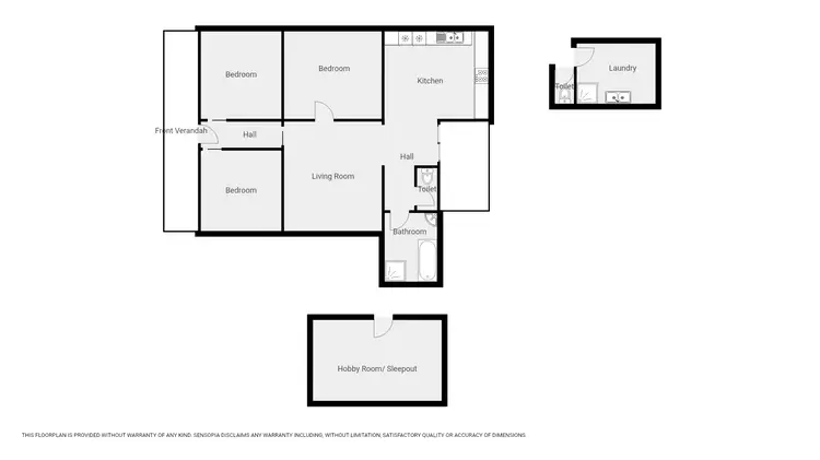 Floorplan of Homely house listing, 2 Clifton Ave, Stawell VIC 3380