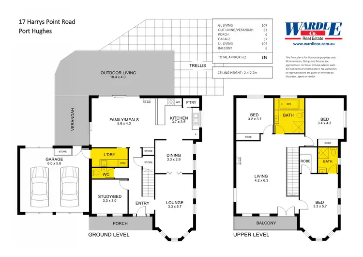 Floorplan of Homely house listing, 17 Harrys Point Rd, Port Hughes SA 5558