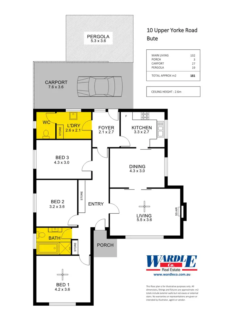 Floorplan of Homely house listing, 10 Upper Yorke Road, Bute SA 5560