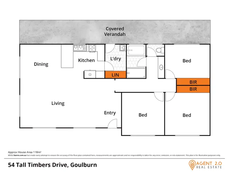Floorplan of Homely house listing, 54 Tall Timbers Dr, Goulburn NSW 2580