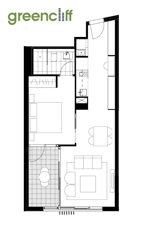 Floorplan of Homely apartment listing, 602E/85 O'Connor St, Chippendale NSW 2008
