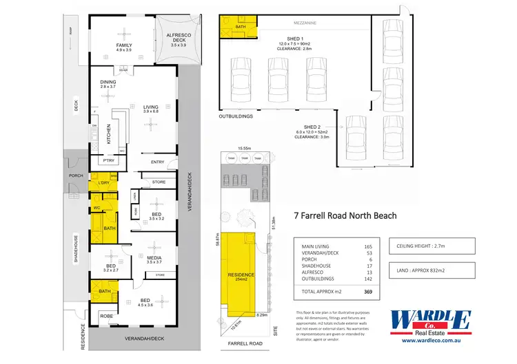 Floorplan of Homely house listing, 7 Farrell Rd, North Beach SA 5556
