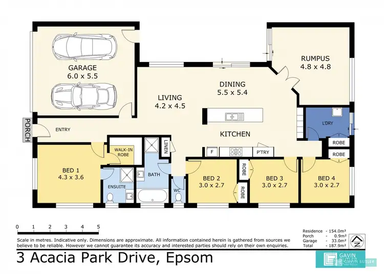 Floorplan of Homely house listing, 3 Acacia Park Dr, Epsom VIC 3551