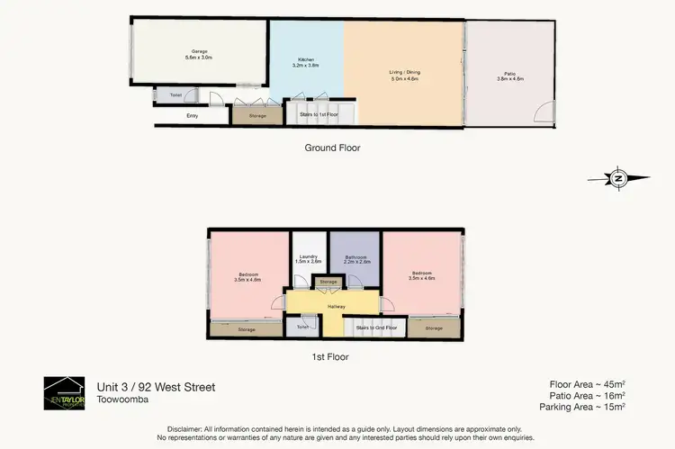 Floorplan of Homely unit listing, Unit 3/92 West St, Toowoomba City QLD 4350