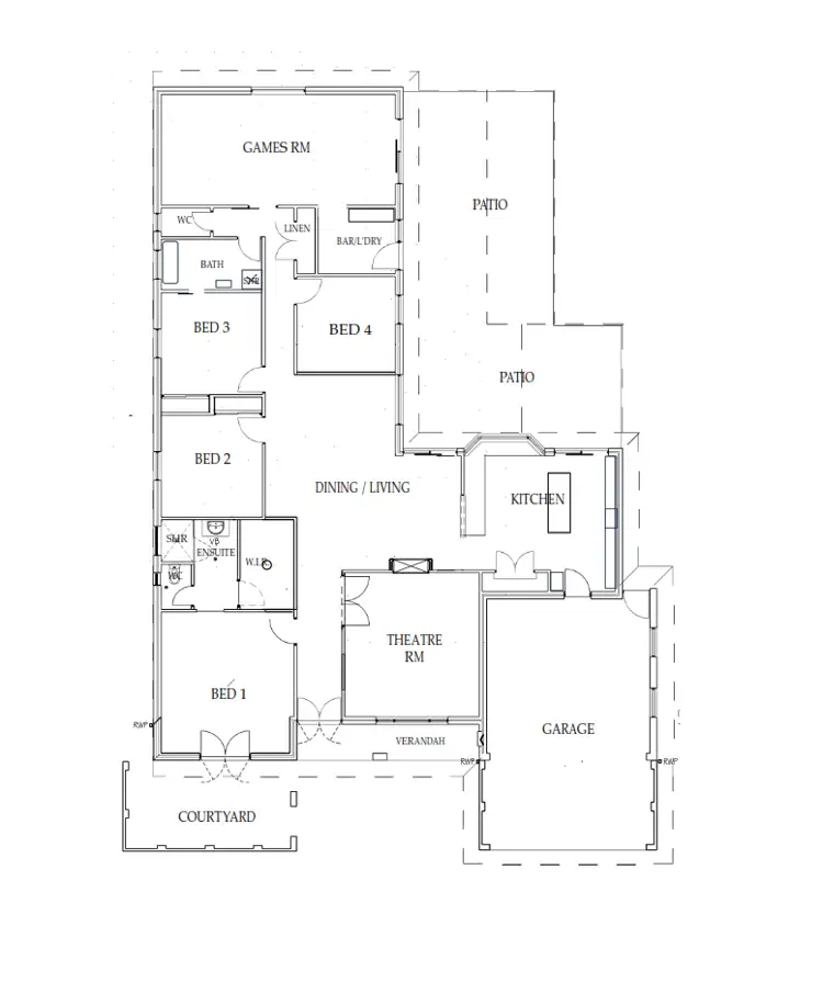 Floorplan of Homely house listing, 14 Bicheno Way, Willetton WA 6155