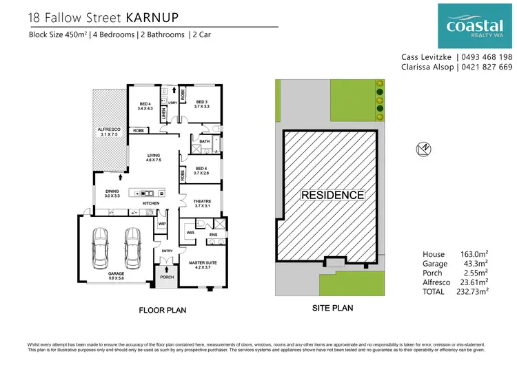 Floorplan of Homely house listing, 18 Fallow St, Karnup WA 6176