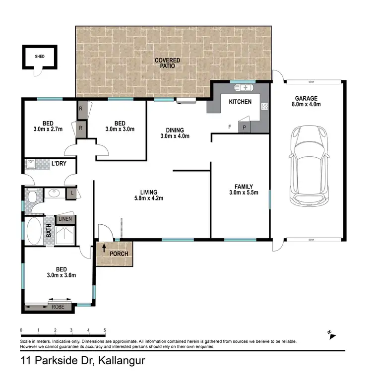 Floorplan of Homely house listing, 11 Parkside Drive, Kallangur QLD 4503