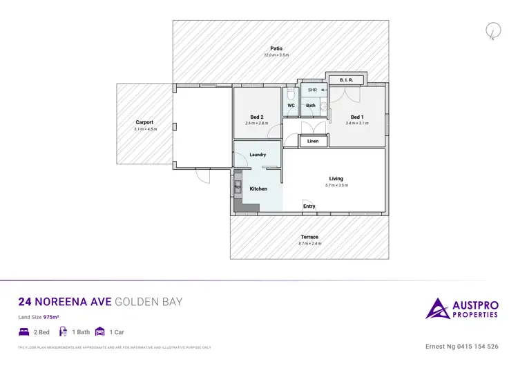 Floorplan of Homely house listing, 24 Noreena Avenue, Golden Bay WA 6174
