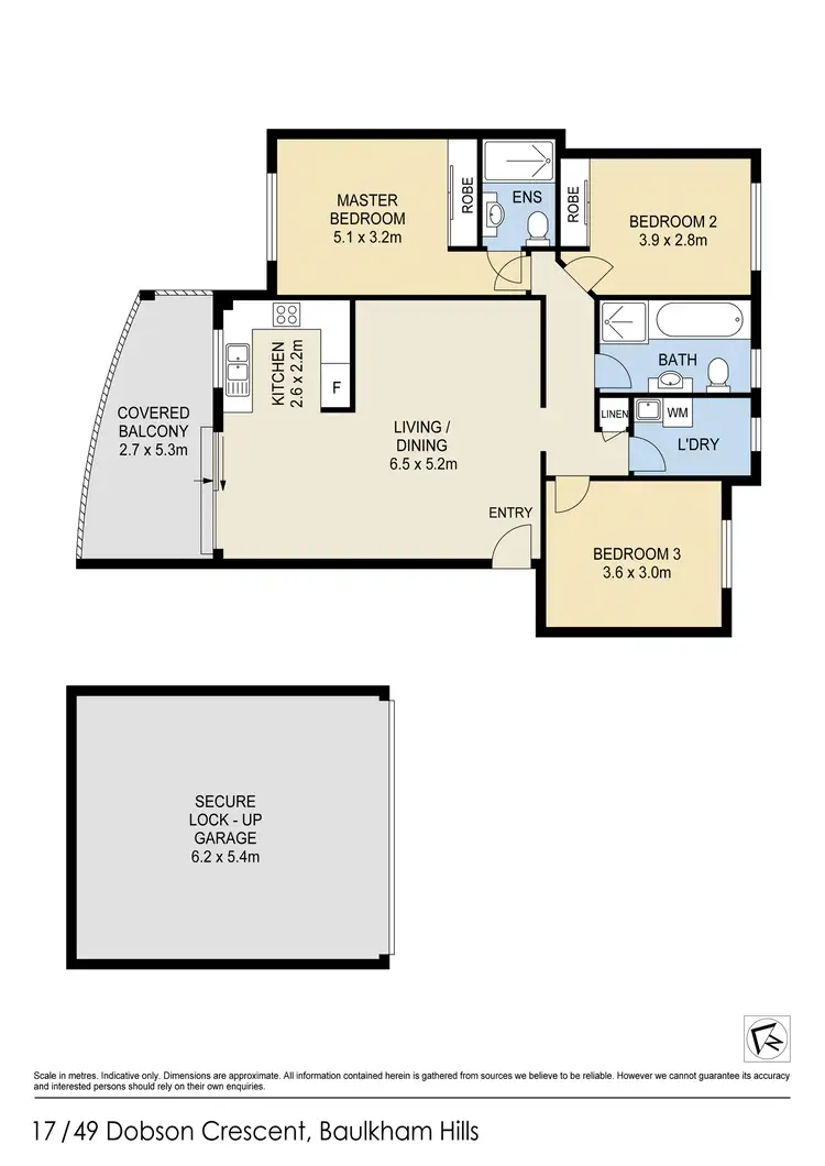 Floorplan of Homely apartment listing, Unit 17/49 Dobson Cres, Baulkham Hills NSW 2153