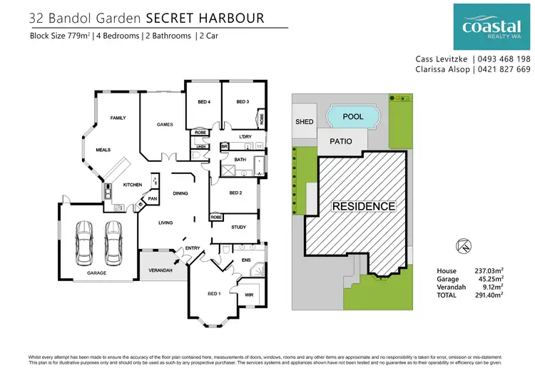 Floorplan of Homely house listing, 32 Bandol Gdns, Secret Harbour WA 6173
