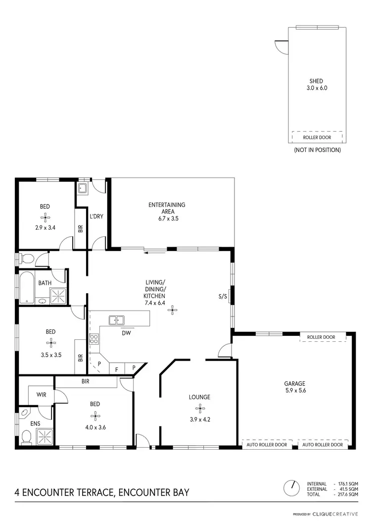Floorplan of Homely house listing, 4 Encounter Tce, Encounter Bay SA 5211