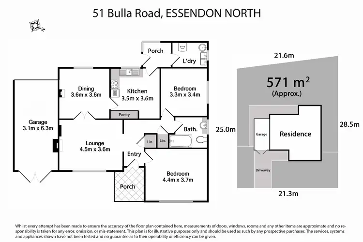 Floorplan of Homely house listing, 51 Bulla Road, Essendon North VIC 3041