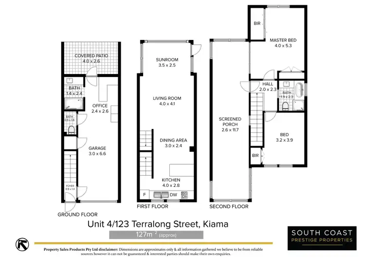 Floorplan of Homely townhouse listing, 4/123 Terralong Street, Kiama NSW 2533