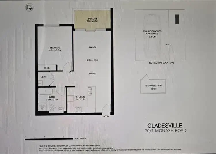Floorplan of Homely apartment listing, 70/1 Monash Road, Gladesville NSW 2111