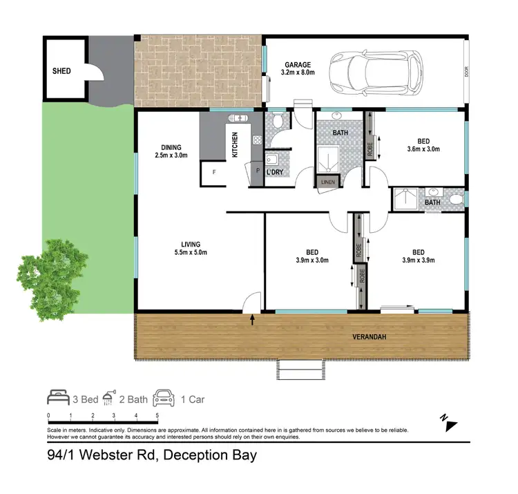 Floorplan of Homely retirement listing, Villa 94/1 Webster Rd, Deception Bay QLD 4508