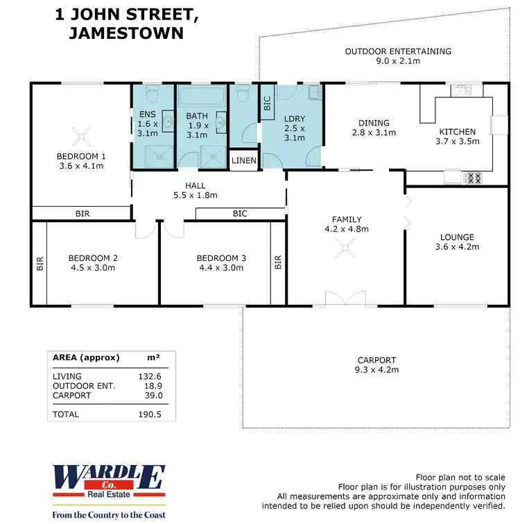 Floorplan of Homely house listing, 1 John St, Jamestown SA 5491