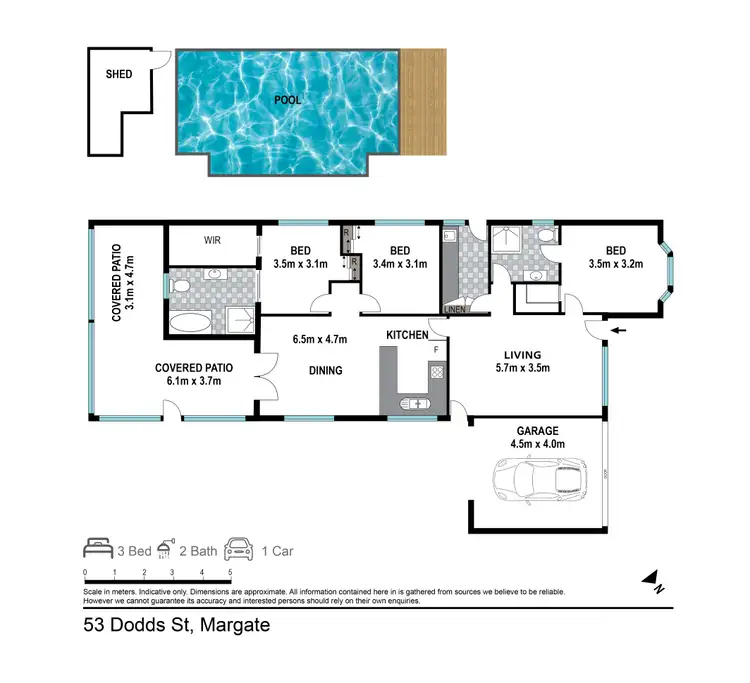 Floorplan of Homely house listing, 53 Dodds St, Margate QLD 4019