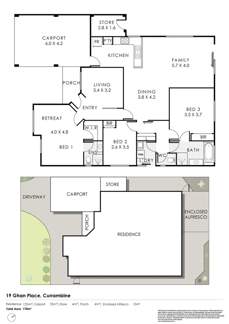 Floorplan of Homely house listing, 19 Ghan Pl, Currambine WA 6028
