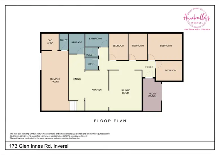 Floorplan of Homely house listing, 173 Glen Innes Rd, Inverell NSW 2360