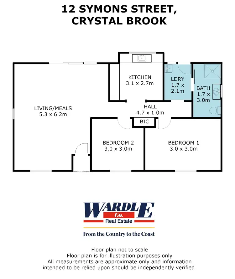 Floorplan of Homely house listing, 12 Symons St, Crystal Brook SA 5523