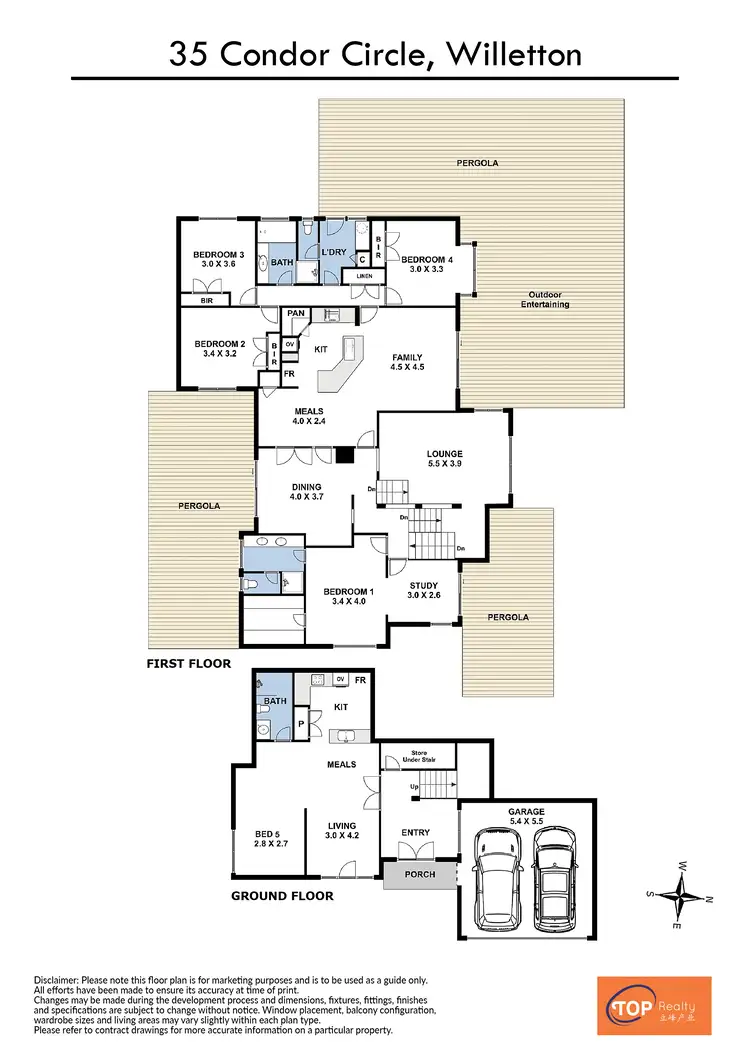 Floorplan of Homely house listing, 35 Condor Circle, Willetton WA 6155